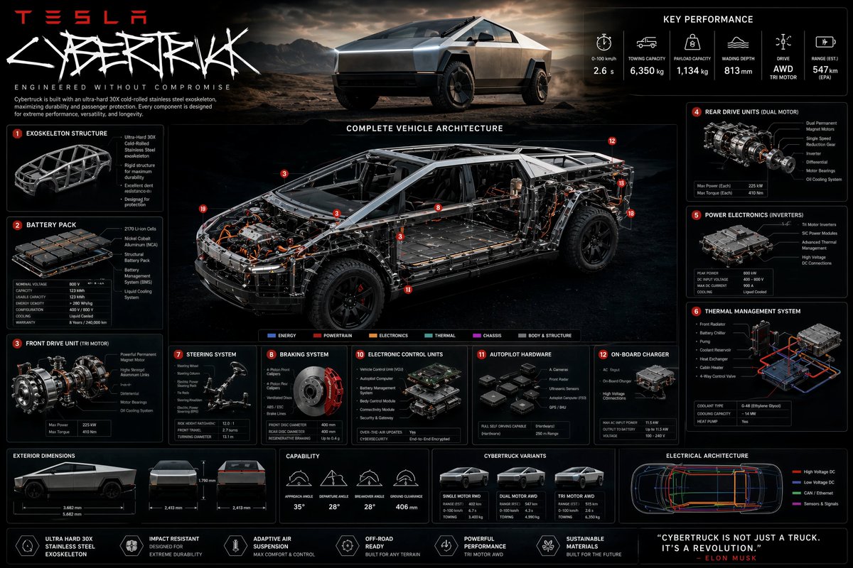 Premium Technical Exploded View Poster — Futuristic Vehicle Engineering Infographic