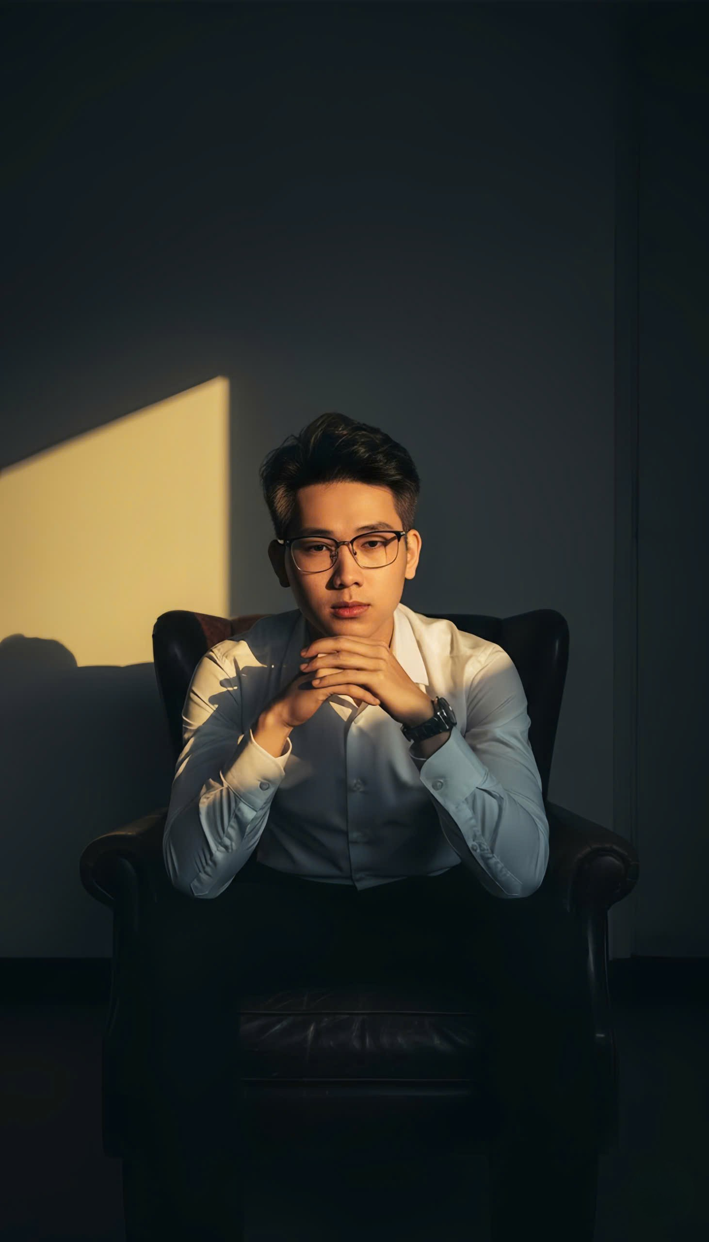 Chiaroscuro Solitude — Cinematic Surreal Portrait